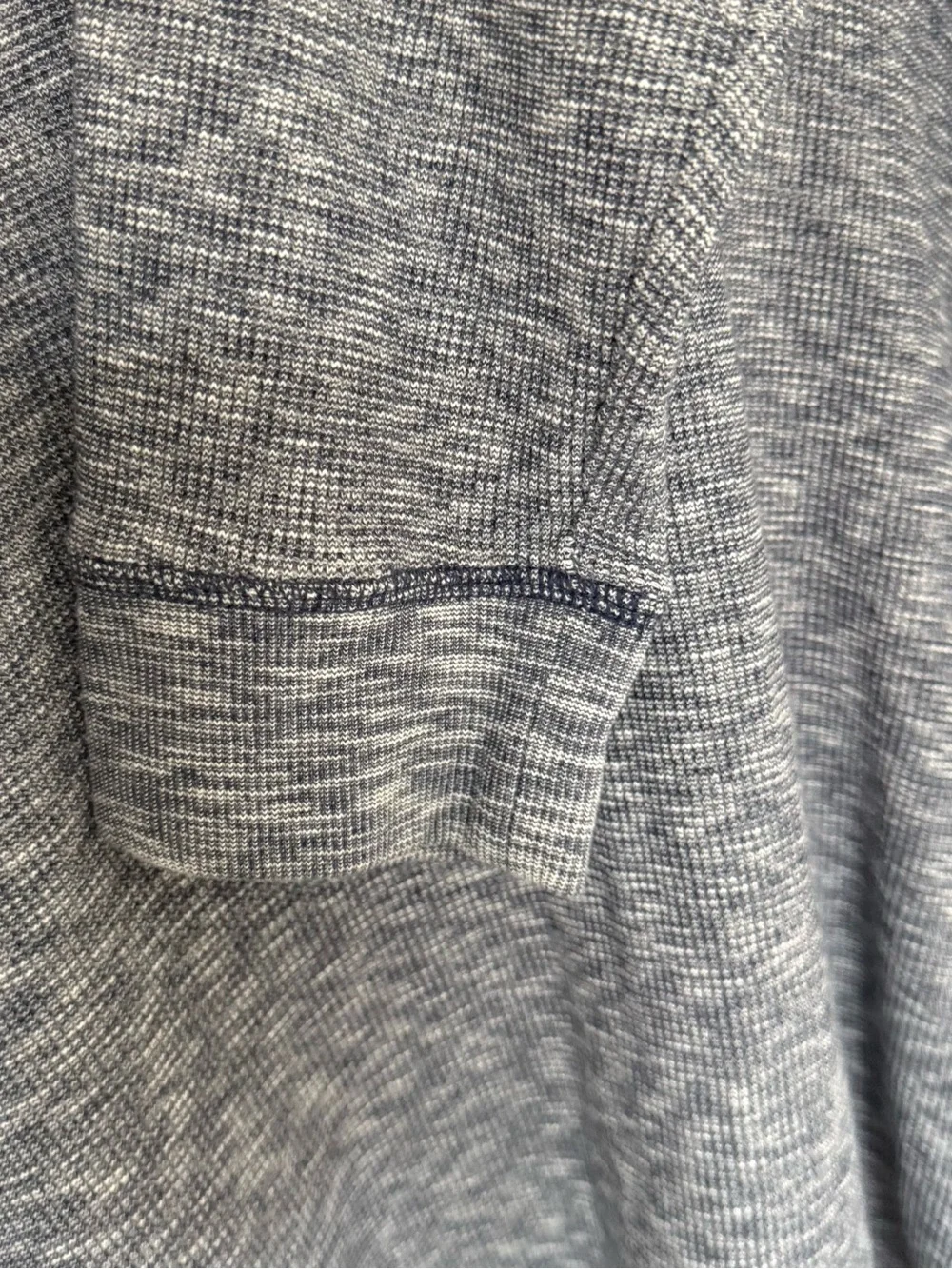 Banana Republic Men’s XXL Blue Marled Quarter-Zip Pullover Hoodie